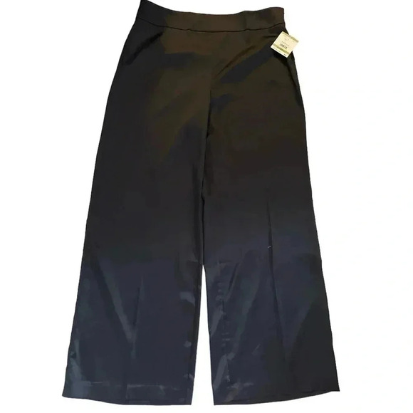 Anne Klein black high rise wide  leg pants sz 14 - Picture 1 of 11